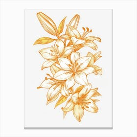 Lily Bouquet Canvas Print