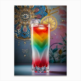 Rainbow Cocktail Canvas Print