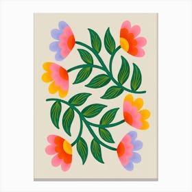 Flower Pattern Canvas Print