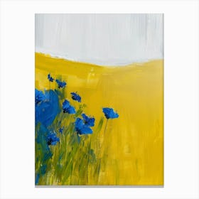 Blue Poppies 30 Canvas Print