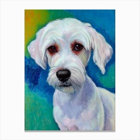 Chinese Crested 2 Fauvist Style dog Canvas Print