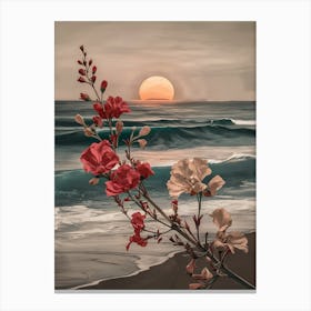 Sunset On The Beach 27 Canvas Print
