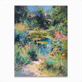  Floral Garden Fairy Pond 5 Canvas Print