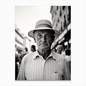 Pamplona, Spain, Black And White Analogue Photography 3 Canvas Print
