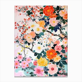 Great Japan Hokusai Japanese Flowers 16 Canvas Print