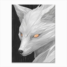 Fox Illustration 24 Canvas Print