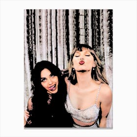 Olivia Rodrigo And Taylor Swift Canvas Print