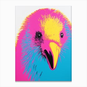 Andy Warhol Style Bird Kiwi 4 Canvas Print