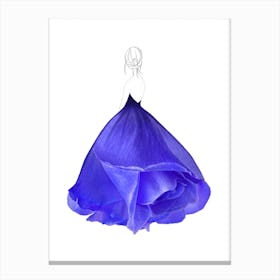 Fashion Blue Rose Canvas Print