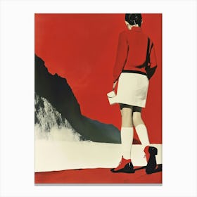 'The Girl In Red' Canvas Print