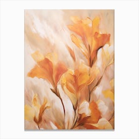Fall Flower Painting Freesia 3 Canvas Print