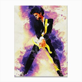Smudge Prince Rogers Nelson Canvas Print