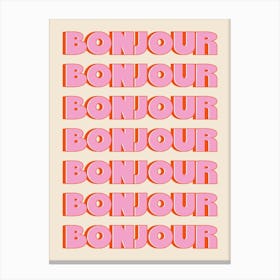 Bonjour Canvas Print