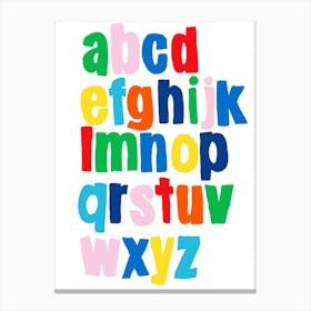 The Alphabet Canvas Print