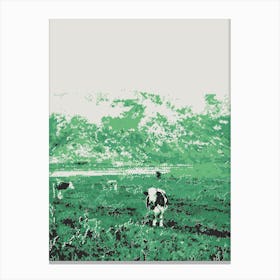 Cows In A Field 1 Canvas Print