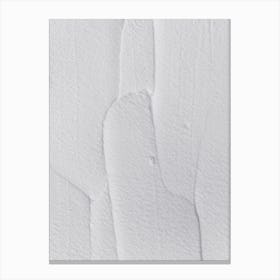 White Textures 3 Abstract Shapes Canvas Print