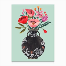 Black Vase Canvas Print