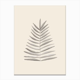 Beige Leaf Art Poster_1981677 Canvas Print