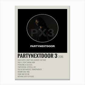 Partynextdoor 3 2016 Poster 1 Canvas Print