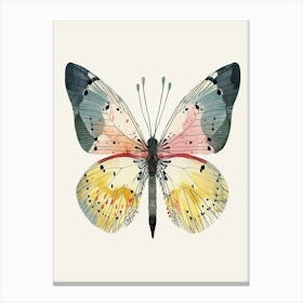 Colourful Insect Illustration Butterfly 30 Canvas Print
