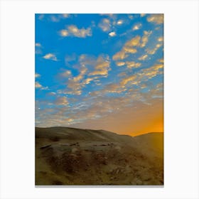 Sunset in the desert 2 Canvas Print