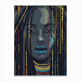 African Woman With Dreadlocks 1 Canvas Print