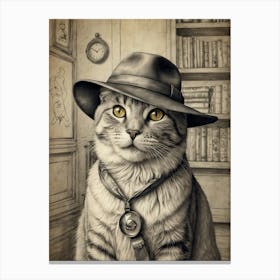 Cat In Hat 1 Canvas Print