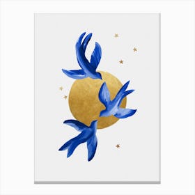 Blue Birds Canvas Print