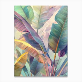 Tropical Leaves 100 Canvas Print