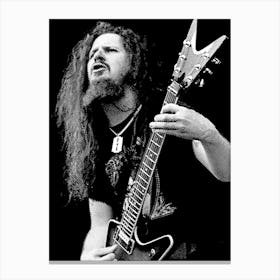 Dimebag Darrell line Art 4 Canvas Print