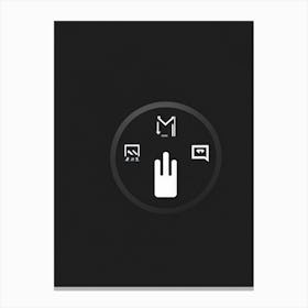 Touch Screen Icon Canvas Print