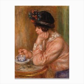 Cup Of Chocolate, Pierre Auguste Renoir Canvas Print