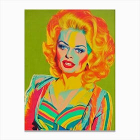 Jacki Weaver Colourful Pop Movies Art Movies Canvas Print