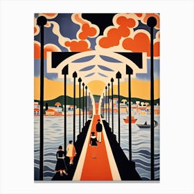 Ponte Vasco De Gama, Portugal, Colourful 1 Canvas Print