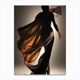 Silhouette of a Woman Canvas Print