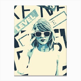 Taylor Swift Style Canvas Print