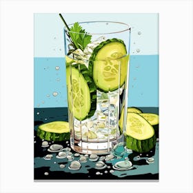 Gin & Tonic Pop Art Inspired 1 Canvas Print