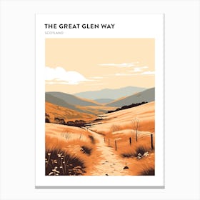 The Great Glen Way Scotland 6 Hiking Trail Landscape Poster Canvas Print