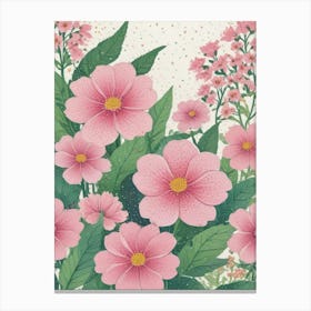 Pink Flowers 9 Canvas Print