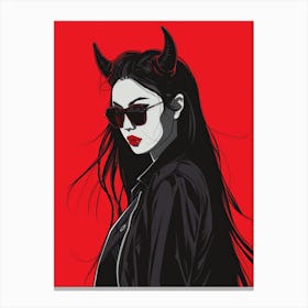 Devil Girl 2 Canvas Print