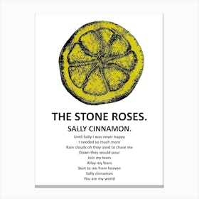 Stone Roses Sally Cinnamon Canvas Print