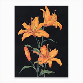 Orange Lilies Canvas Print