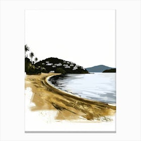 Beach Illustration Canvas Print