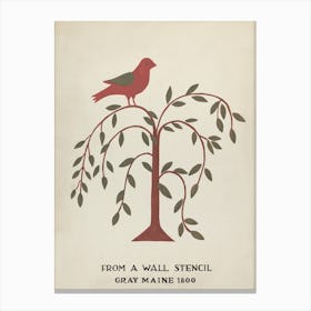 Design From Gray, Maine 1800, Mildred E Bent Canvas Print