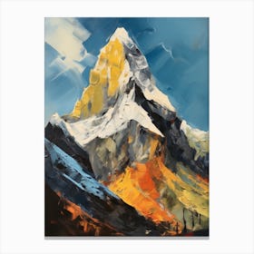 Ama Dablam Nepal Mountain Painting Canvas Print