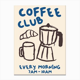 Coffee Club Canvas Print
