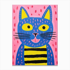 Striped Cat 3 Canvas Print