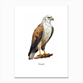 Hawk Kids Animal Poster Canvas Print