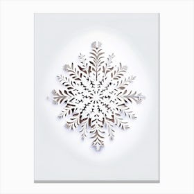 Nature, Snowflakes, Marker Art 2 Canvas Print