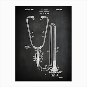 Acoustic Stethoscope Patent Print Medical Print Doctor Art Nurse Gift Medical Art Medical Student Gift Medical Poster Cm8681 Canvas Print